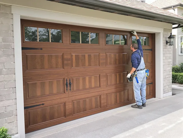 Custom garage door showcase by Rincon Garage Door Repair in Rincon