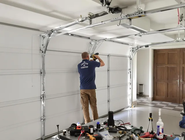 Rincon Garage Door Repair certified technician performing precision garage door repair in Rincon