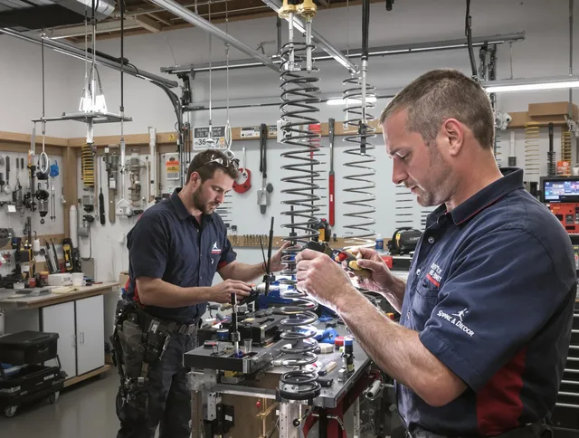 Garage door spring repair service by Rincon Garage Door Repair in Rincon